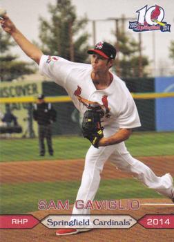 2014 Grandstand Springfield Cardinals SGA #NNO Sam Gaviglio Front