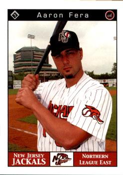 2001 Warning Track New Jersey Jackals #5 Aaron Fera Front