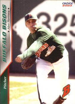 2003 Choice Buffalo Bisons #03 Alex Herrera Front