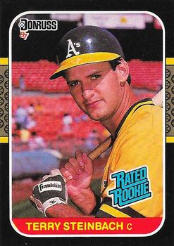 1987 Donruss #34 Terry Steinbach Front