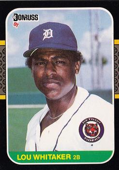 1987 Donruss #107 Lou Whitaker Front