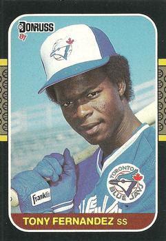 1987 Donruss #72 Tony Fernandez Front