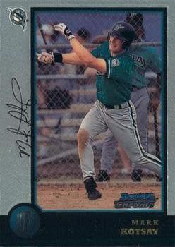 1998 Bowman Chrome #218 Mark Kotsay Front