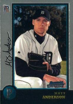 1998 Bowman Chrome #440 Matt Anderson Front