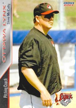 2003 Choice Ottawa Lynx #28 Steve McCatty Front