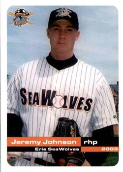 2003 Grandstand Erie SeaWolves #NNO Jeremy Johnson Front