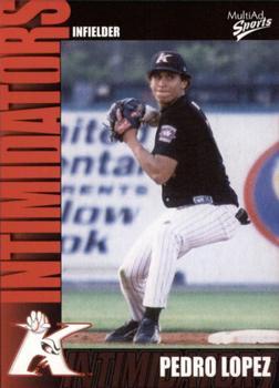 2003 MultiAd Kannapolis Intimidators #22 Pedro Lopez Front