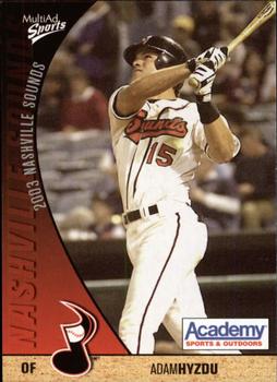 2003 MultiAd Nashville Sounds #17 Adam Hyzdu Front