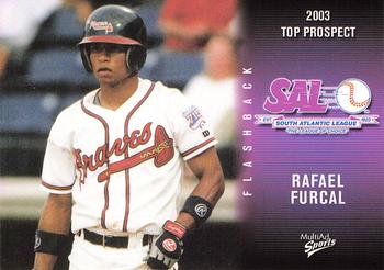 2003 MultiAd South Atlantic League Top Prospects #32 Rafael Furcal Front