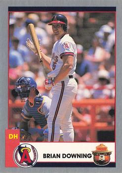 1990 California Angels Smokey #4 Brian Downing Front