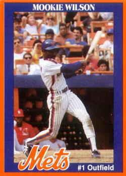 1987 New York Mets Junior Mets Club #NNO Mookie Wilson Front