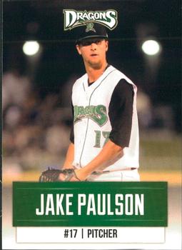 2015 Dayton Dragons #NNO Jake Paulson Front