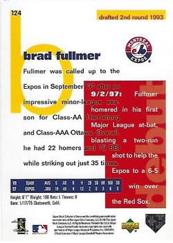 1998 Collector's Choice #124 Brad Fullmer Back
