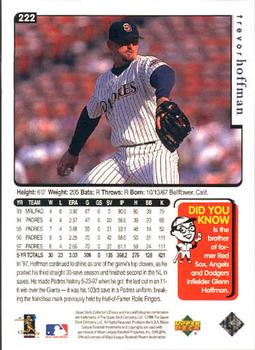 1998 Collector's Choice #222 Trevor Hoffman Back