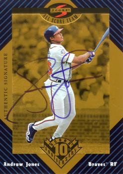 1998 Score - Andruw Jones All-Score Team Gold Autograph #16 Andruw Jones Front