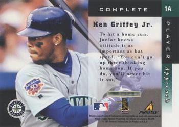 1998 Score New York Yankees - Complete Players Gold #1A Ken Griffey Jr. Back