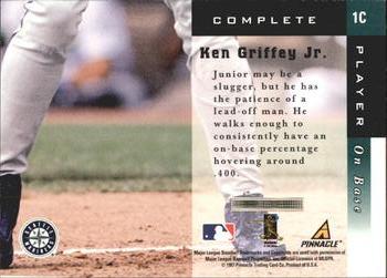 1998 Score New York Yankees - Complete Players Gold #1C Ken Griffey Jr. Back