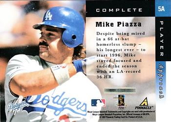 1998 Score New York Yankees - Complete Players Gold #5A Mike Piazza Back