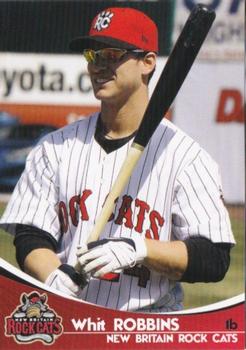 2009 Grandstand New Britain Rock Cats #NNO Whit Robbins Front