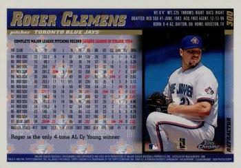 1998 Topps Chrome - Refractors #300 Roger Clemens Back
