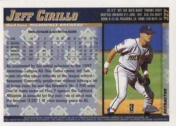 1998 Topps Chrome - Refractors #327 Jeff Cirillo Back