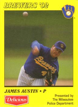 1992 Milwaukee Brewers Police #NNO James Austin Front
