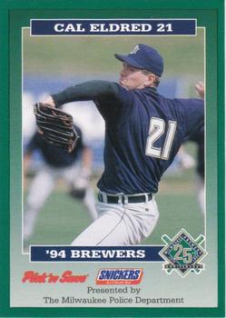 1994 Milwaukee Brewers Police #NNO Cal Eldred Front