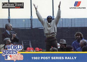 1992 Carlson Travel 1982 Milwaukee Brewers #NNO Cecil Cooper Post Season Rally Front