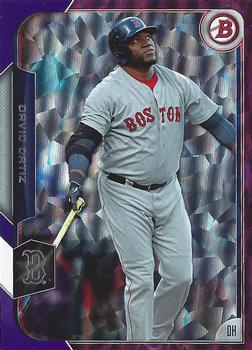 2015 Bowman - Purple Ice #76 David Ortiz Front