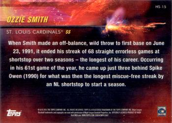 2015 Topps - Hot Streak #HS-15 Ozzie Smith Back