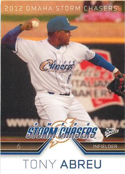 2012 MultiAd Omaha Storm Chasers #2 Tony Abreu Front