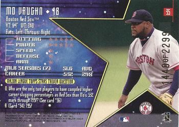 1998 Topps Stars - Gold #35 Mo Vaughn Back