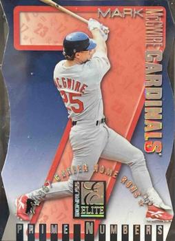 1998 Donruss Elite - Prime Numbers Die Cuts #3c Mark McGwire Front