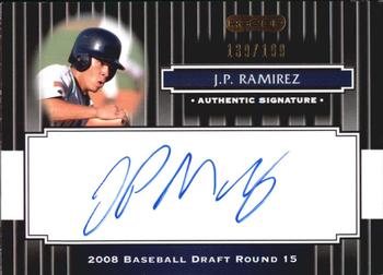 2008 Razor Signature Series - Black #192 J.P. Ramirez Front