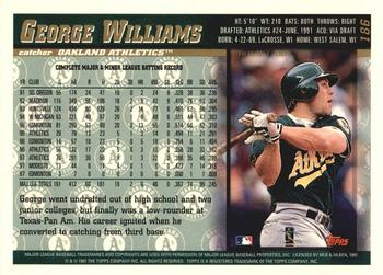 1998 Topps - Minted in Cooperstown #186 George Williams Back