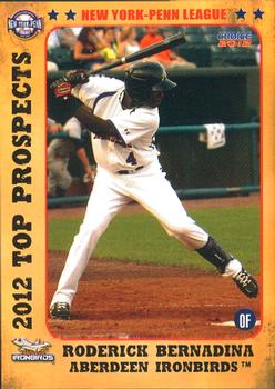 2012 Choice New York-Penn League Top Prospects #1 Roderick Bernadina Front