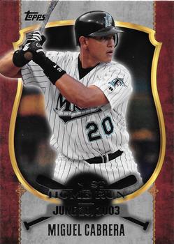 2015 Topps - First Home Run Silver (Series Two) #FHR-10 Miguel Cabrera Front