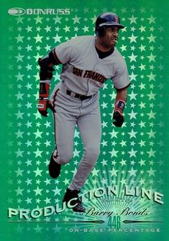 1998 Donruss - Production Line On-Base Percentage #9 Barry Bonds Front