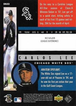 1998 Upper Deck - Destination Stardom #DS33 Carlos Lee Back