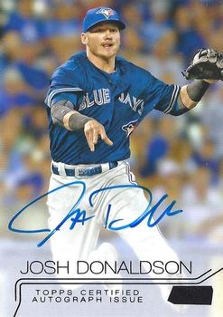 2015 Stadium Club - Autographs Black Foil #SCA-JDN Josh Donaldson Front