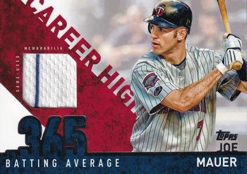 2015 Topps - Career High Relics (Series Two) #CHR-JM Joe Mauer Front