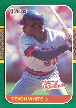 1987 Donruss The Rookies #8 Devon White Front