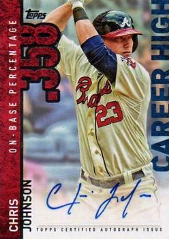 2015 Topps - Career High Autographs (Series Two) #CHA-CJ Chris Johnson Front