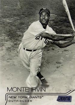 2015 Stadium Club - Black Foil #81 Monte Irvin Front