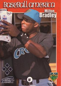 1999 Team Best Baseball America - Diamond Best Silver #16 Milton Bradley  Front
