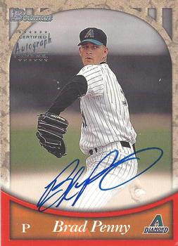 1999 Bowman - Certified Autographs #BA56 Brad Penny Front