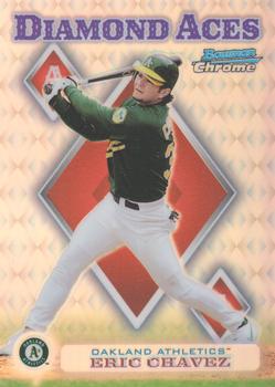 1999 Bowman Chrome - Diamond Aces Refractors #DA2 Eric Chavez  Front