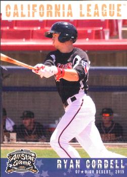 2015 Grandstand California League / Carolina League All-Star Game #NNO Ryan Cordell Front