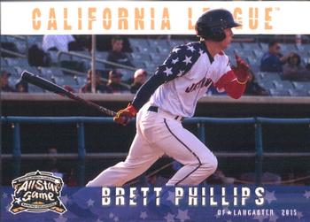 2015 Grandstand California League / Carolina League All-Star Game #NNO Brett Phillips Front