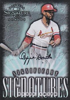 1998 Donruss Signature - Significant Signatures #NNO Ozzie Smith Front